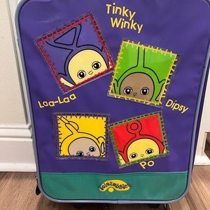 TELETUBBIES Vinyl Rolling Suitcase “90s